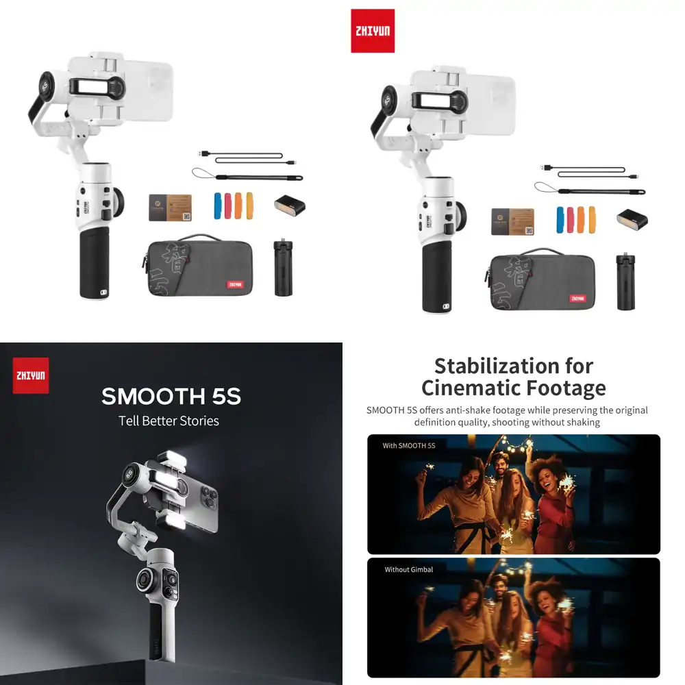 Zhiyun Smooth 5S Combo 3-Axis  - огляд і ціна Handheld Stabilizer Gimbal