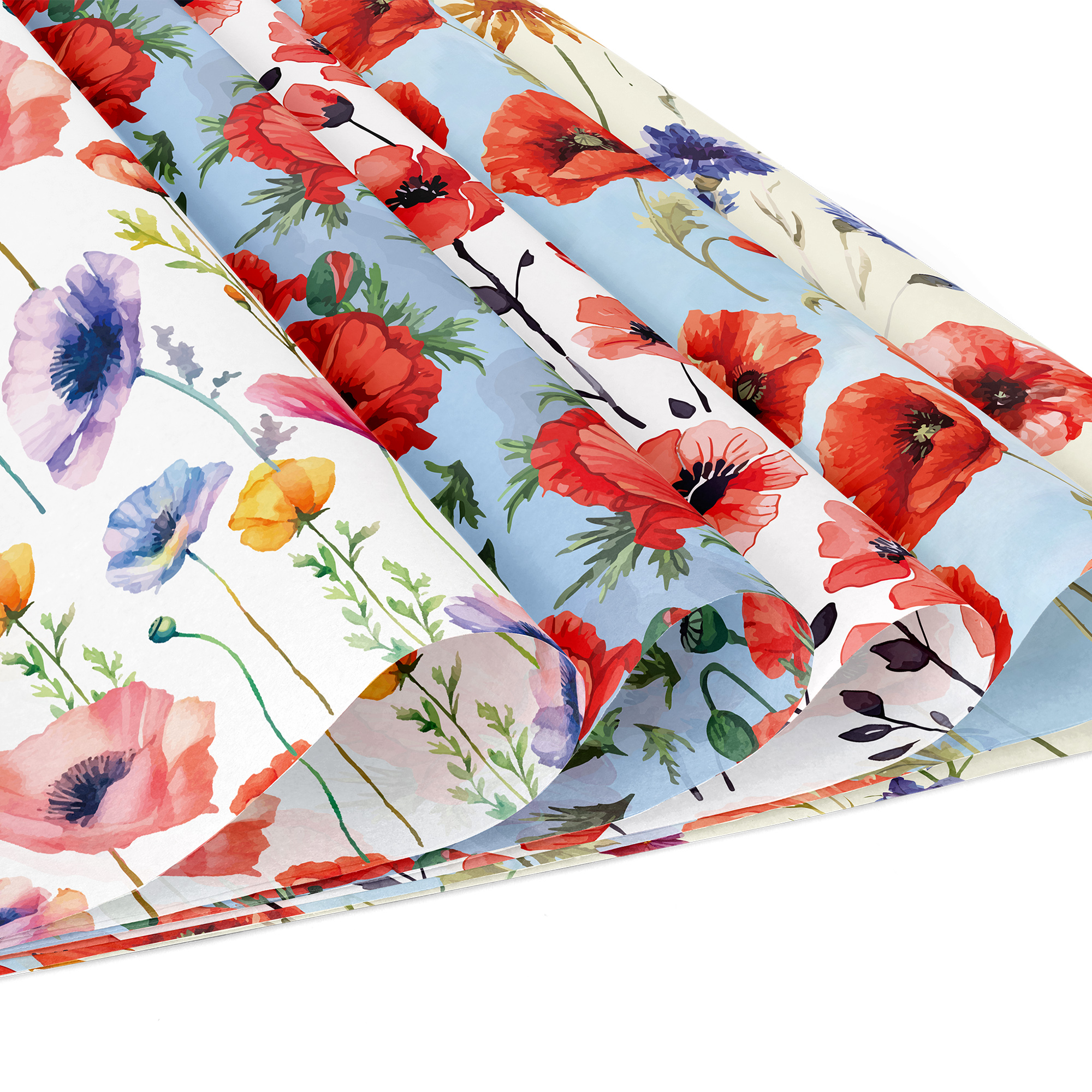 24pcs 30*30cm Poppy Red Flower - огляд і ціна Photography Paper