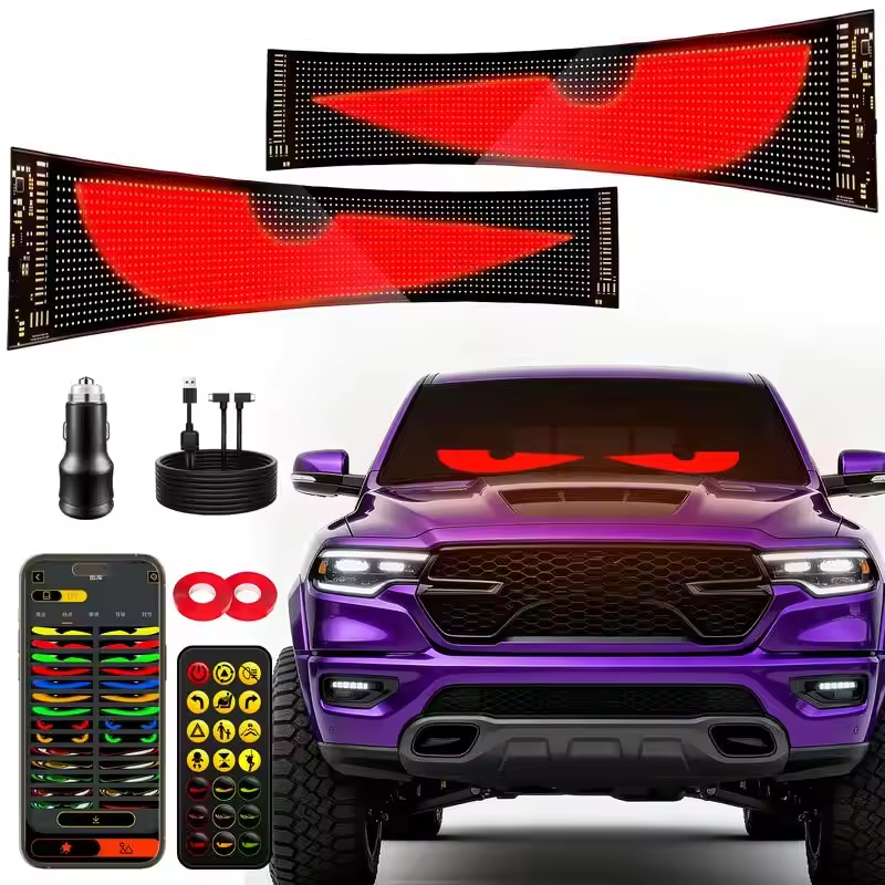 LED Car windshield Truck Eye R - огляд і ціна Video Led Light Panel