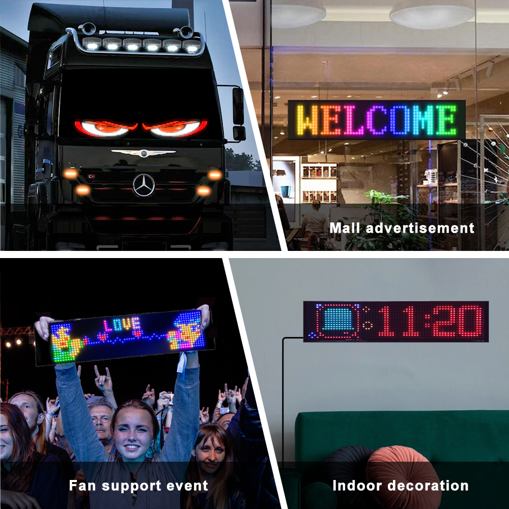 LED Car windshield Truck Eye R - огляд і ціна Video Led Light Panel