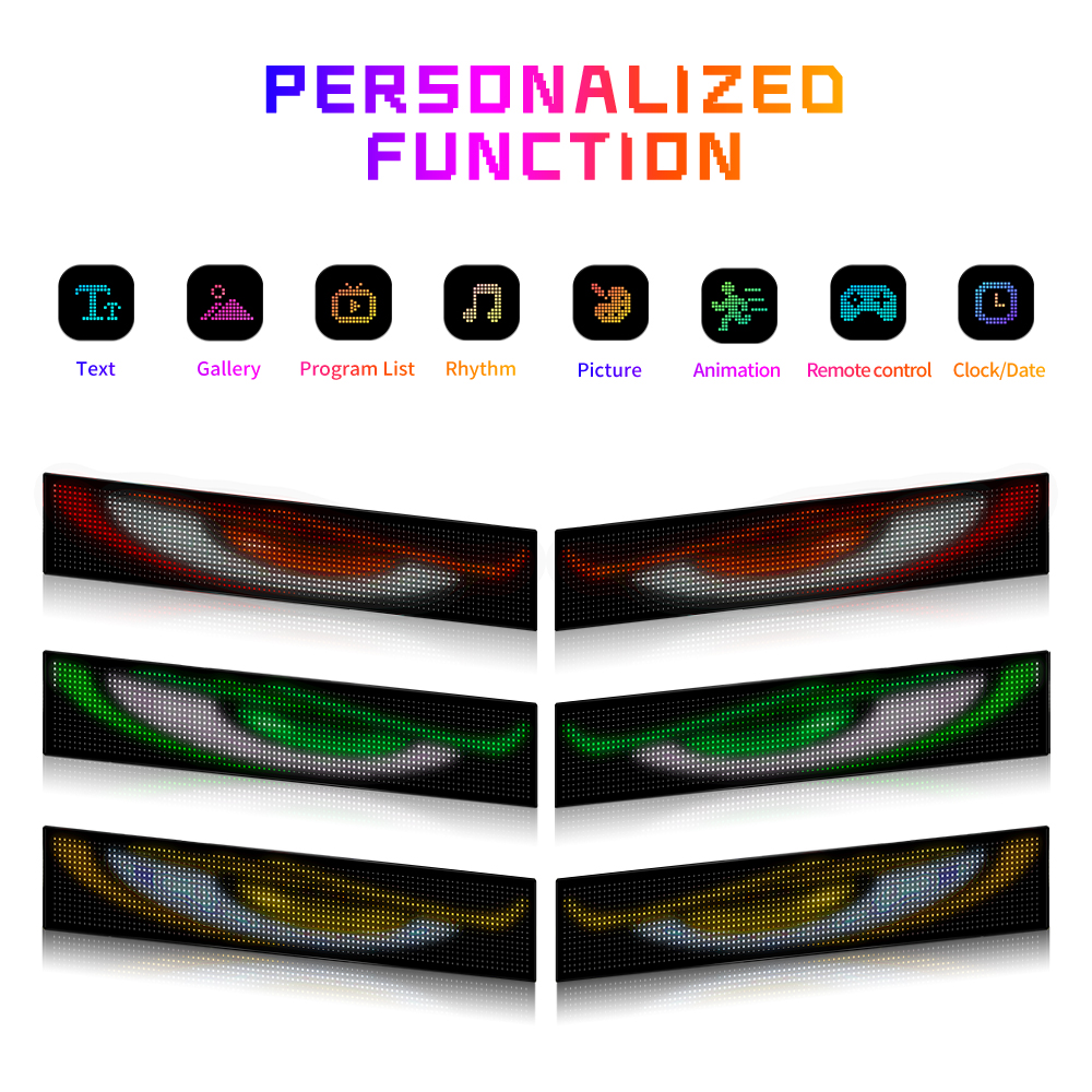 LED Car windshield Truck Eye R - огляд і ціна Video Led Light Panel