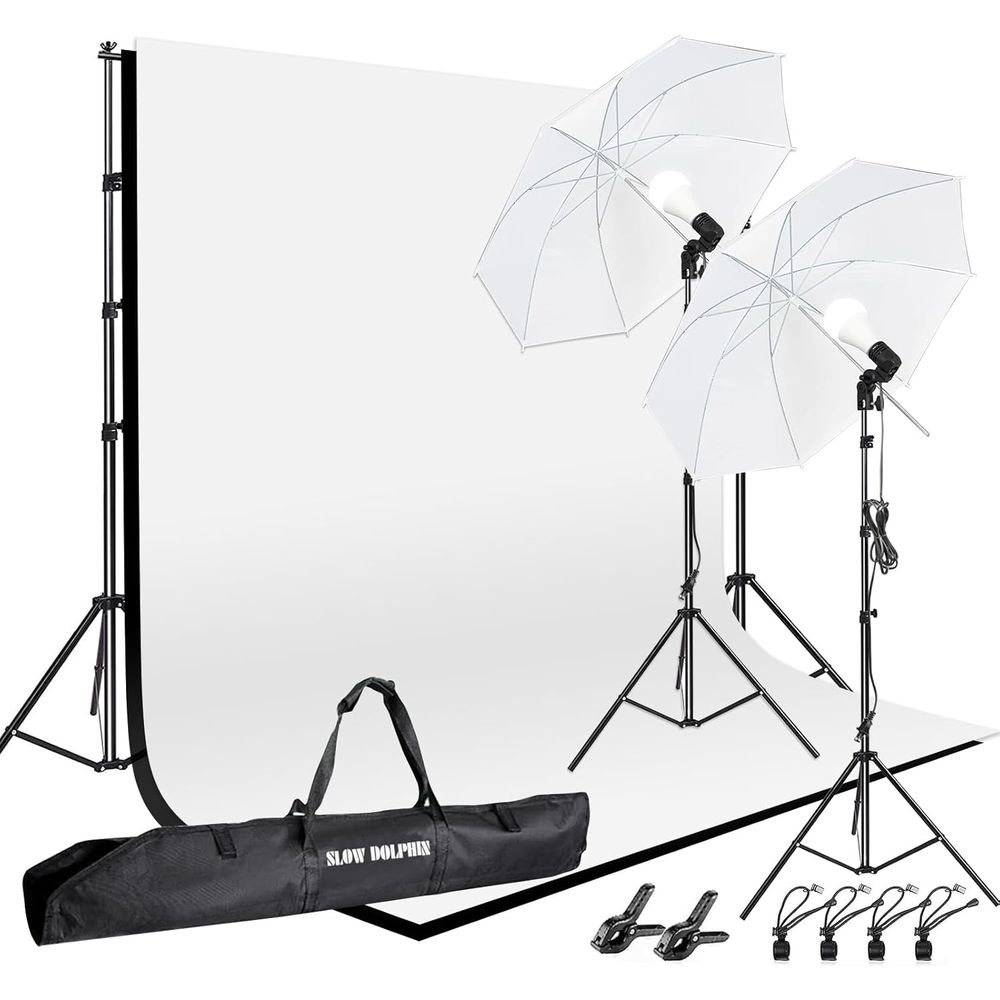 SLOW DOHIN 10 x 8.5 t Photogra - огляд і ціна Backdrop Stand Kit