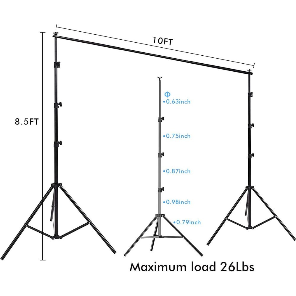 SLOW DOHIN 10 x 8.5 t Photogra - огляд і ціна Backdrop Stand Kit