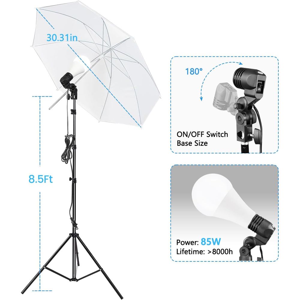 SLOW DOHIN 10 x 8.5 t Photogra - огляд і ціна Backdrop Stand Kit
