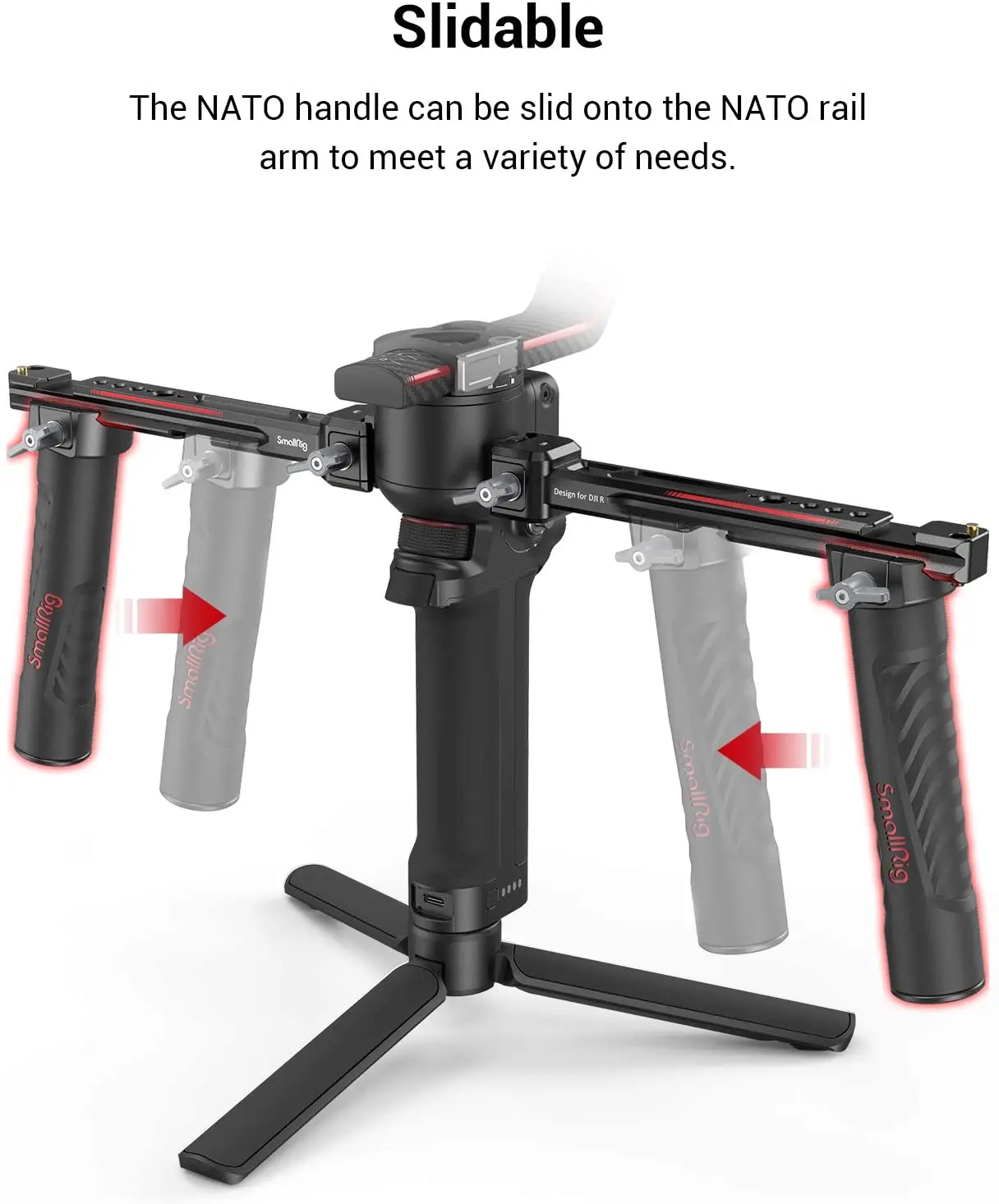 SmallRig 3027 Adjustable Dual  - огляд і ціна Handheld Stabilizer Gimbal