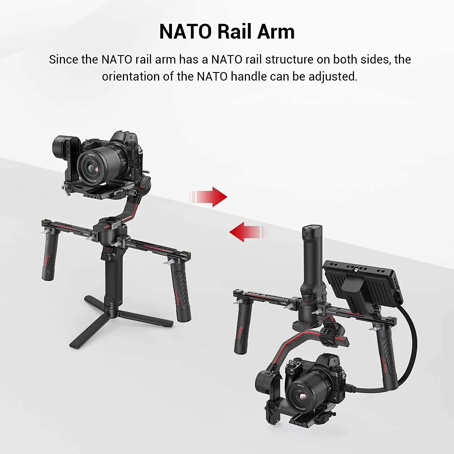 SmallRig 3027 Adjustable Dual  - огляд і ціна Handheld Stabilizer Gimbal