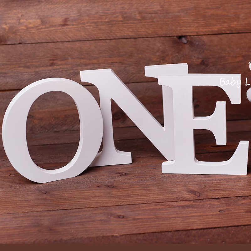 custom  Wooden Letters ONE Sta - огляд і ціна Photography Prompt