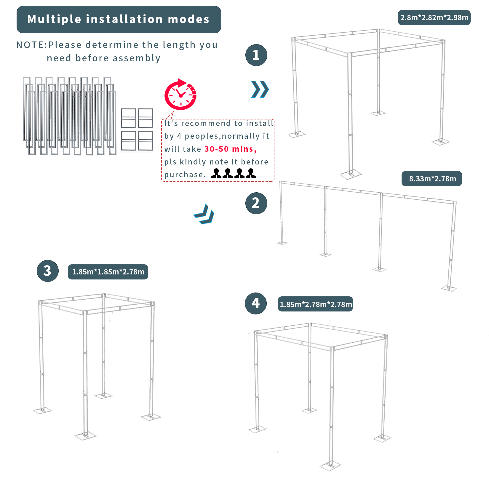 Heavy Wedding Backdrop Stand K - огляд і ціна Backdrop Stand Kit