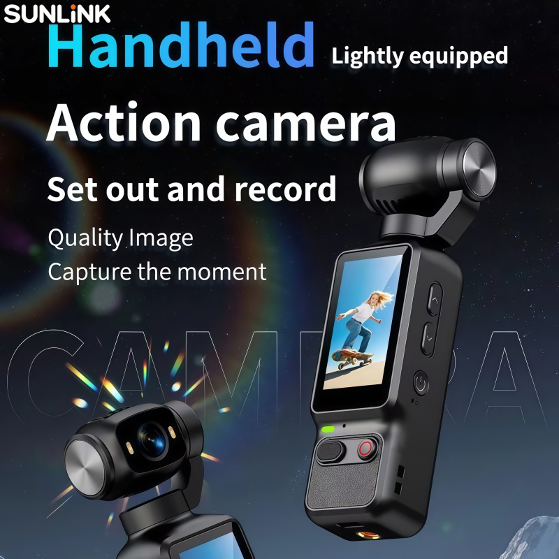 1pc Handheld Action Camera 4K  - огляд і ціна Handheld Stabilizer Gimbal
