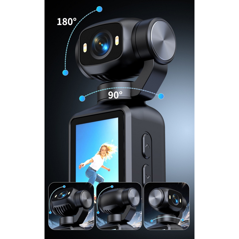 1pc Handheld Action Camera 4K  - огляд і ціна Handheld Stabilizer Gimbal
