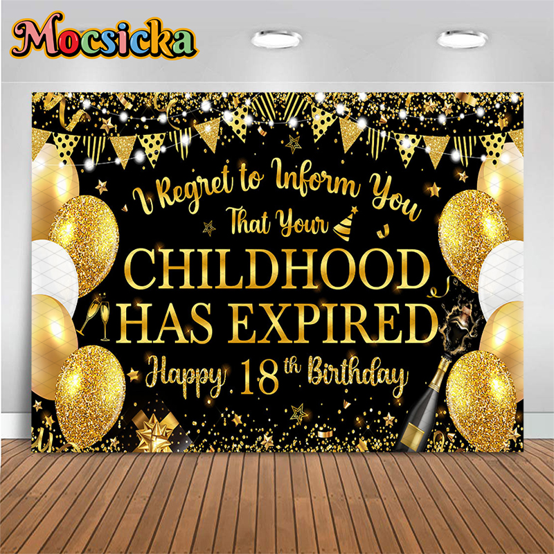 Mocsicka Black Gold Happy 18th - огляд і ціна Photography Quotes Funny