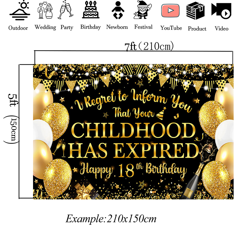 Mocsicka Black Gold Happy 18th - огляд і ціна Photography Quotes Funny