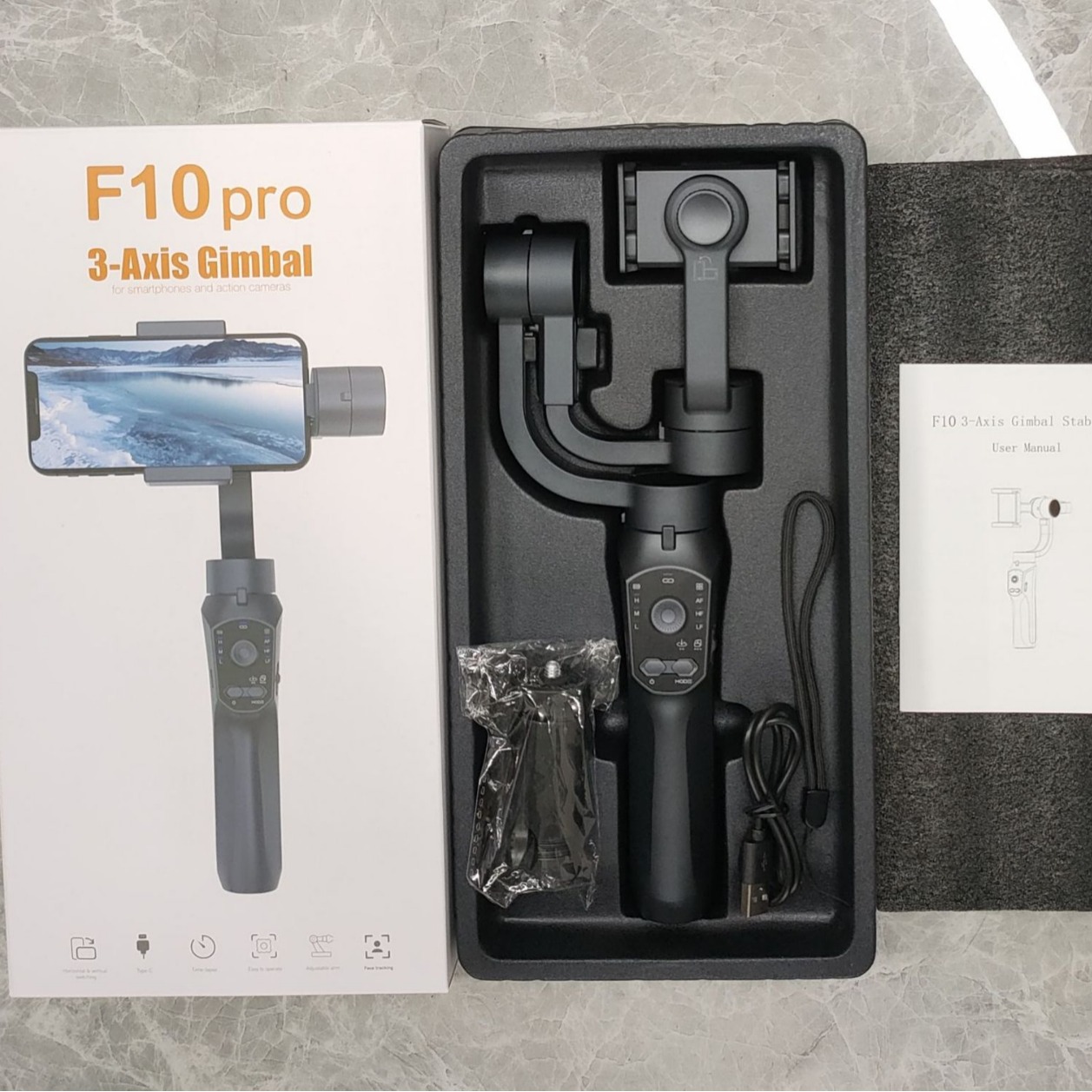 F10 PRO Handheld Mobile Phone  - огляд і ціна Handheld Stabilizer Gimbal