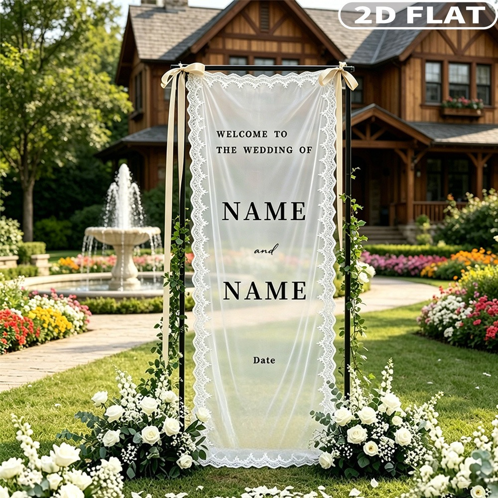 2D FLAT 1pc Custom Name Sheer  - огляд і ціна Photography Prompt