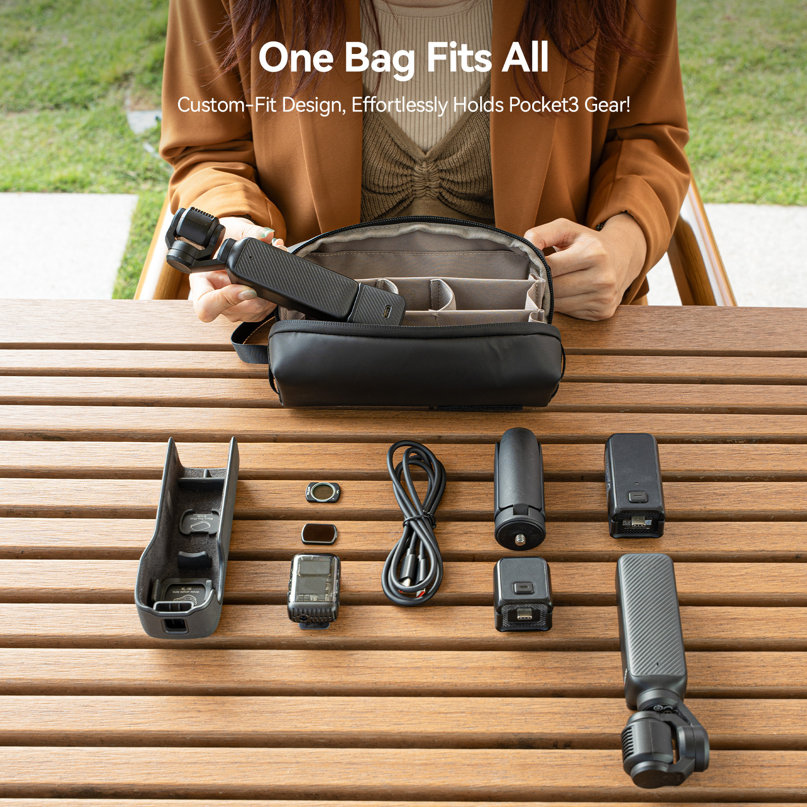 TELESIN Universal Portable Sto - огляд і ціна Camera Bag Waterproof