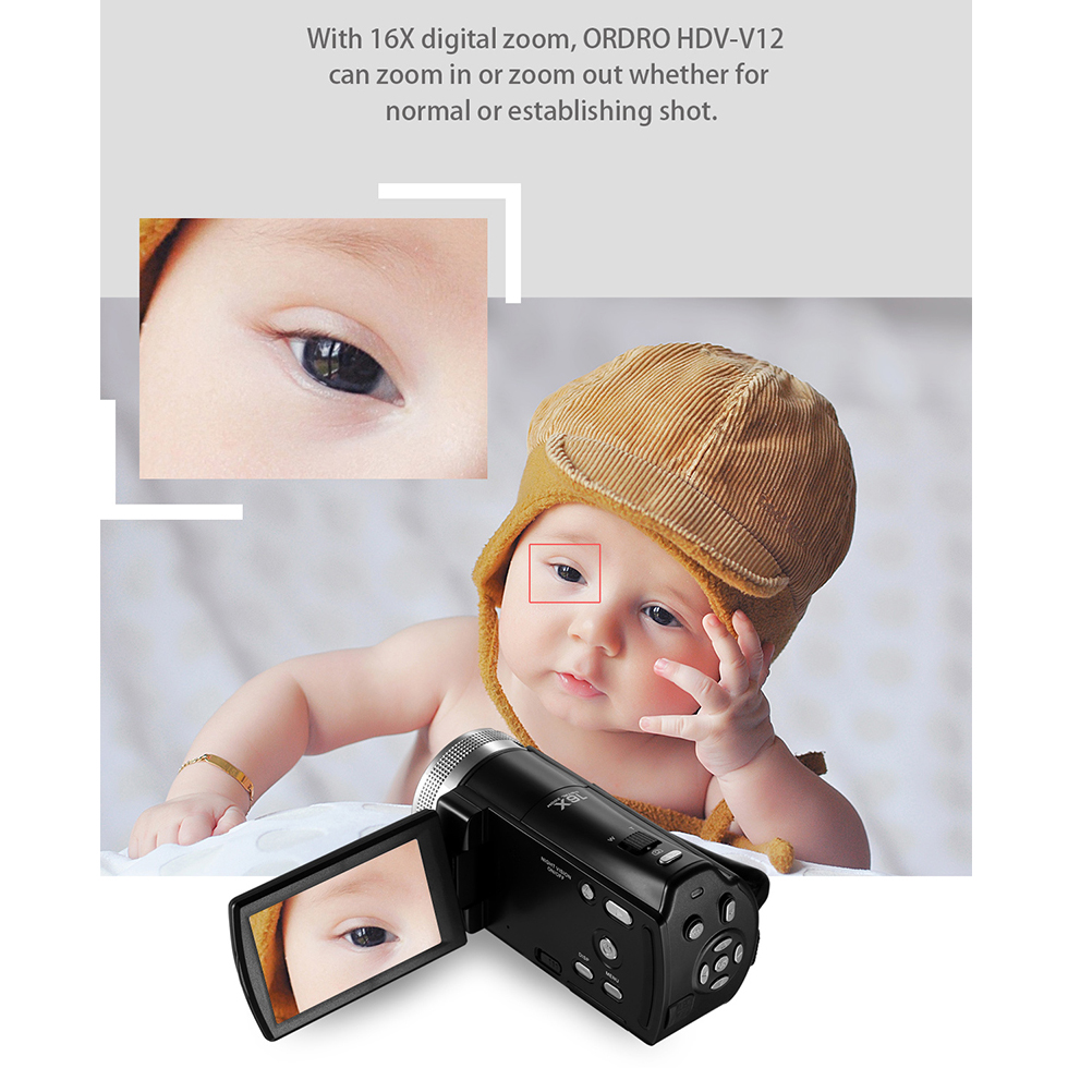 Ordro V12 Vlog Video Camera Di - огляд і ціна Photography Prompt