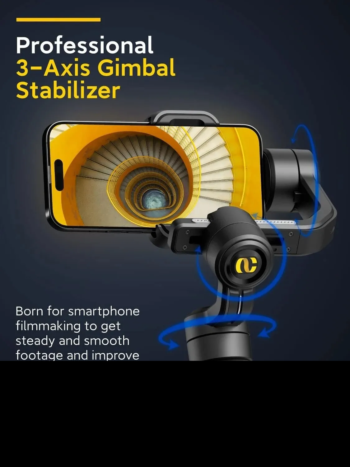 AOCHUAN Smart 2S 3-Axis Handhe - огляд і ціна Handheld Stabilizer Gimbal