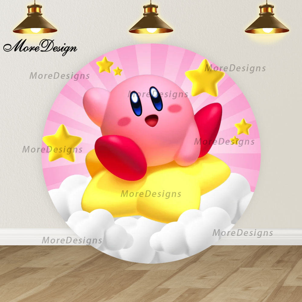 Cartoon Star Kirby Round Backd - огляд і ціна Photography Sport