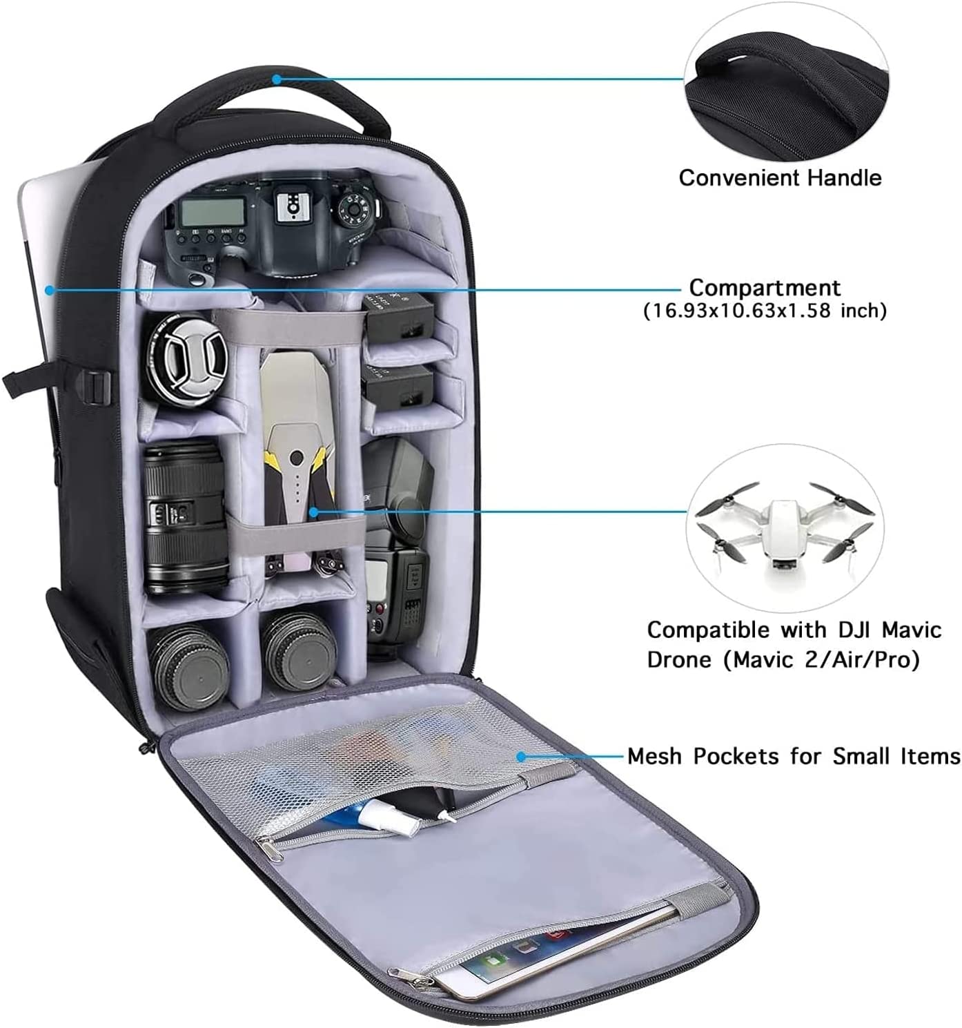 Waterproof Camera Backpack 15- - огляд і ціна Camera Bag Waterproof