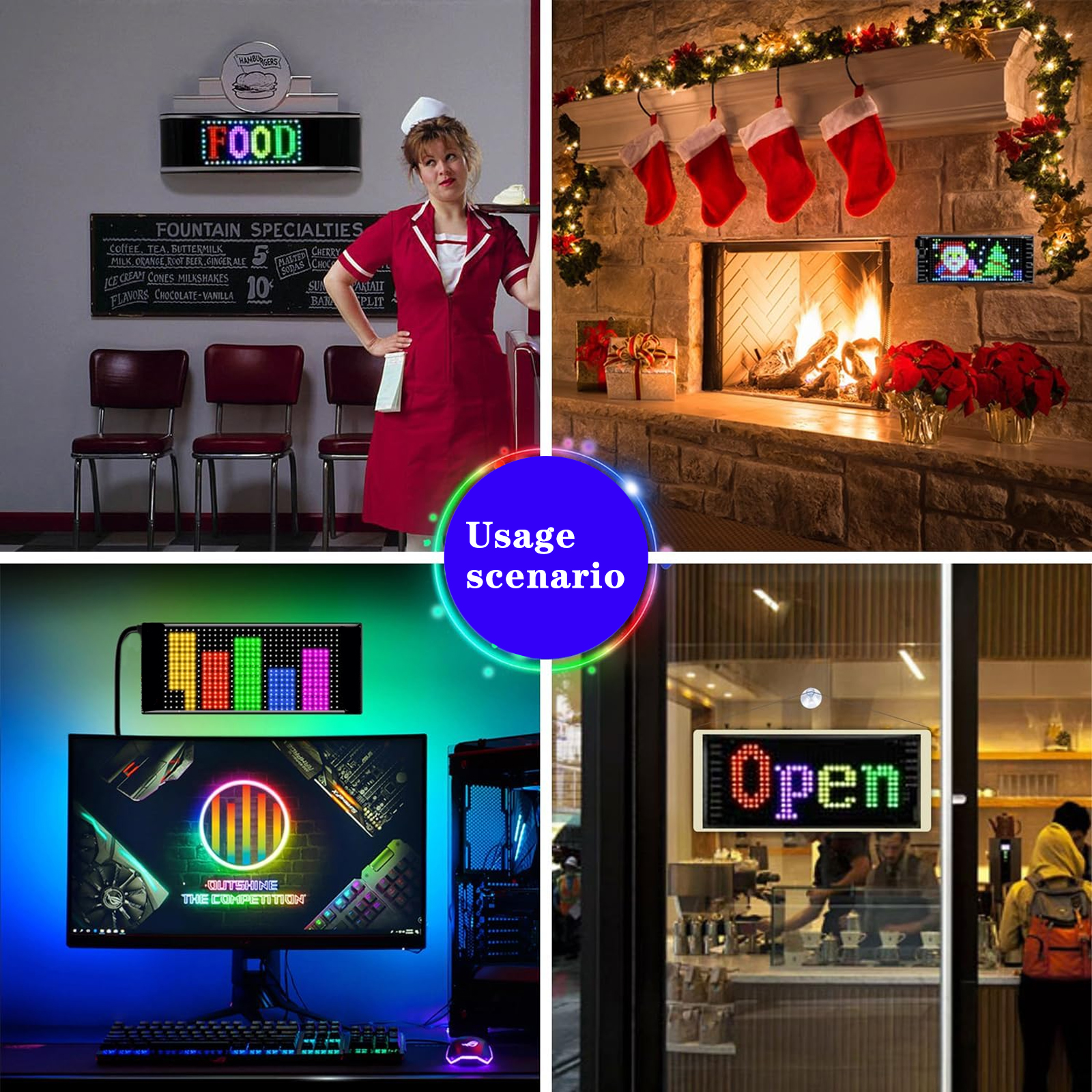 Programmable Flexible LED Sign - огляд і ціна Video Led Light Panel