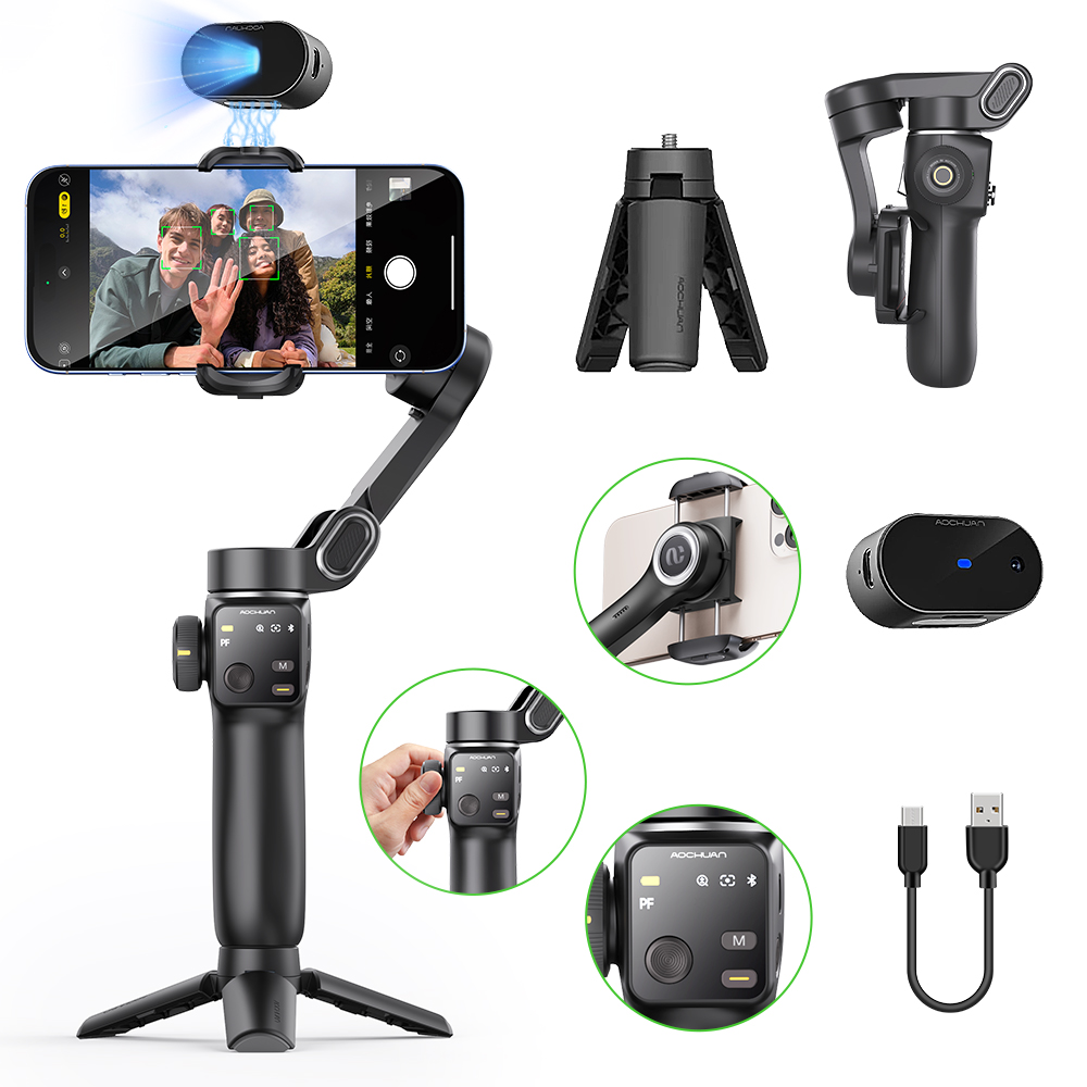 AOCHUAN Handheld Anti-shake Gi - огляд і ціна Handheld Stabilizer Gimbal