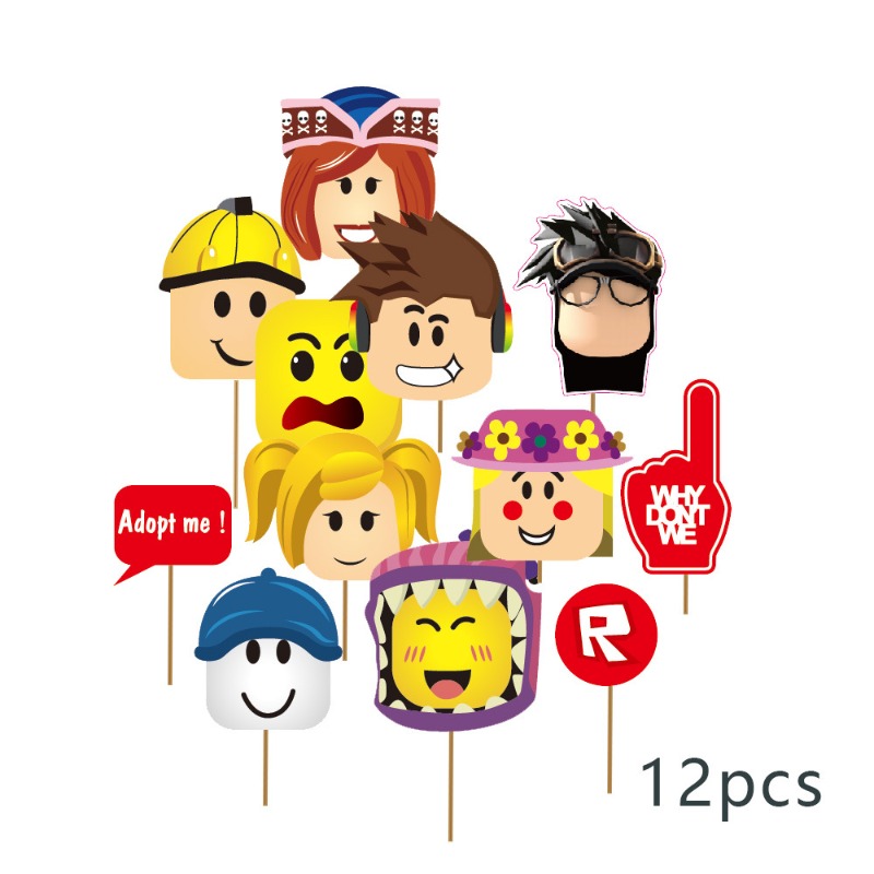 12pcs Roblox Game Themed Party - огляд і ціна Photography Paper