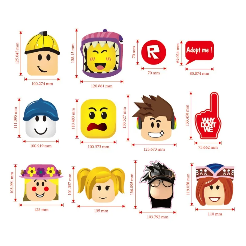 12pcs Roblox Game Themed Party - огляд і ціна Photography Paper