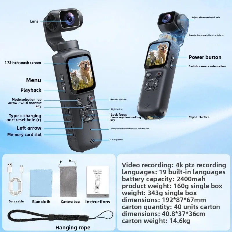 4K HJD05 Pocket 3 Camera with  - огляд і ціна Photography Grid