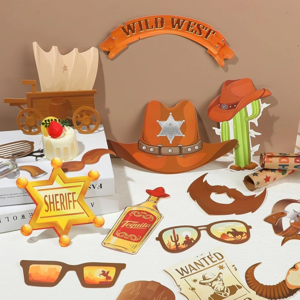 Wild West Cowboy Photo Booth P - огляд і ціна Photography Prompt