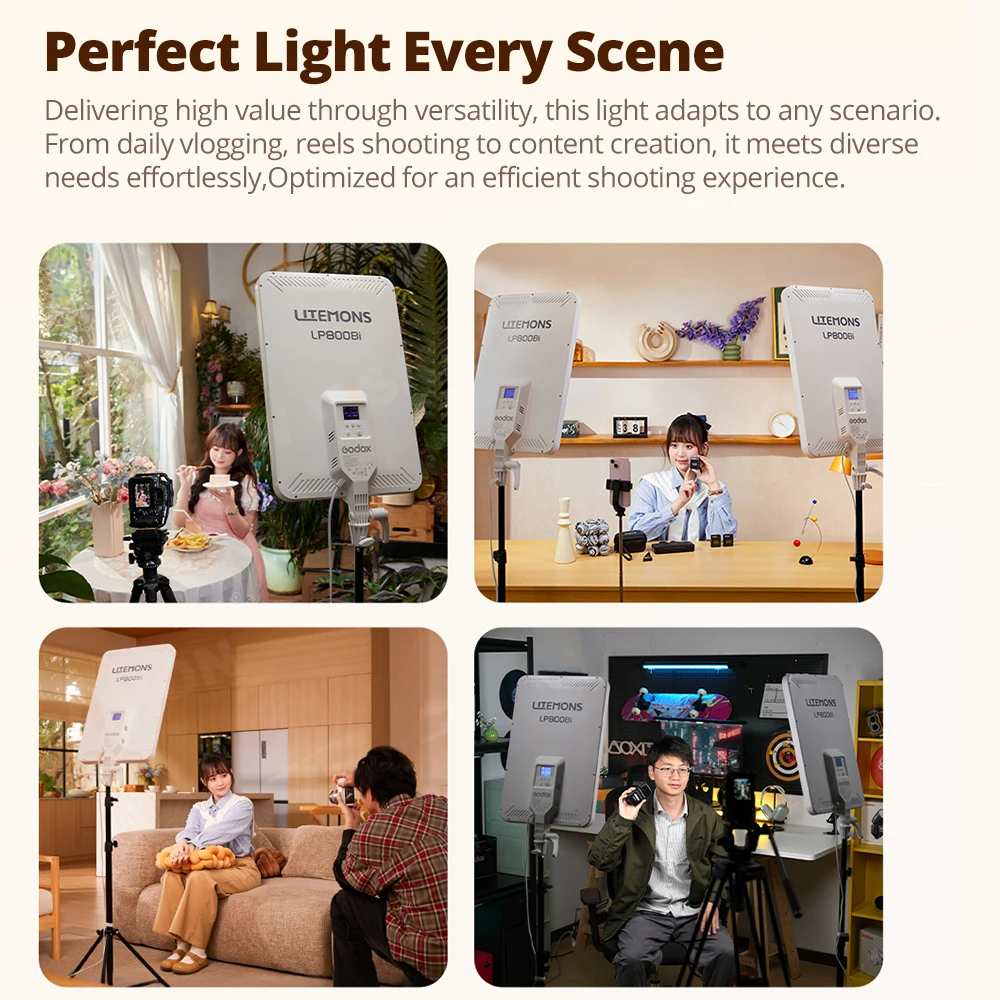 Godox LP800Bi 2800-6500K Bi-Co - огляд і ціна Video Led Light Panel