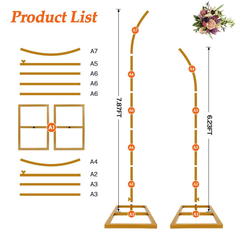Arch Stand Kit for Wedding, 8F - огляд і ціна Backdrop Stand Kit