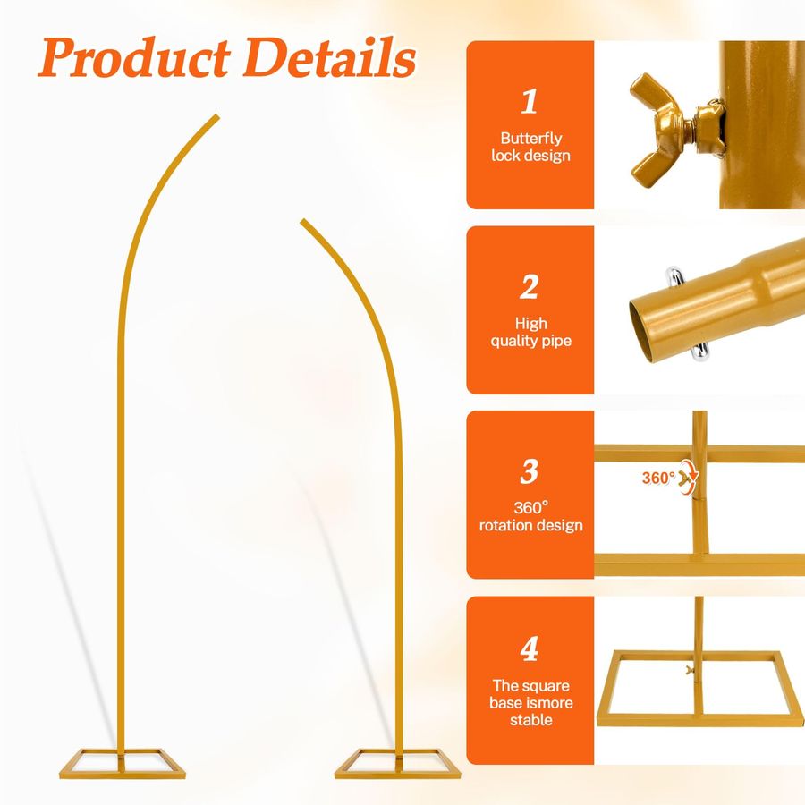 Arch Stand Kit for Wedding, 8F - огляд і ціна Backdrop Stand Kit