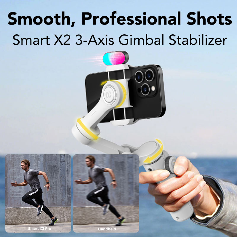 Aochuan Smart X2 Kit White 3 A - огляд і ціна Handheld Stabilizer Gimbal