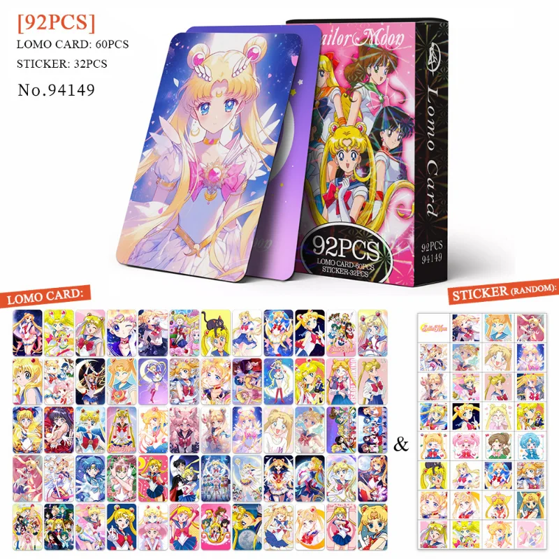 92pcs Sailor Moon New Lomo Car - огляд і ціна Photography News