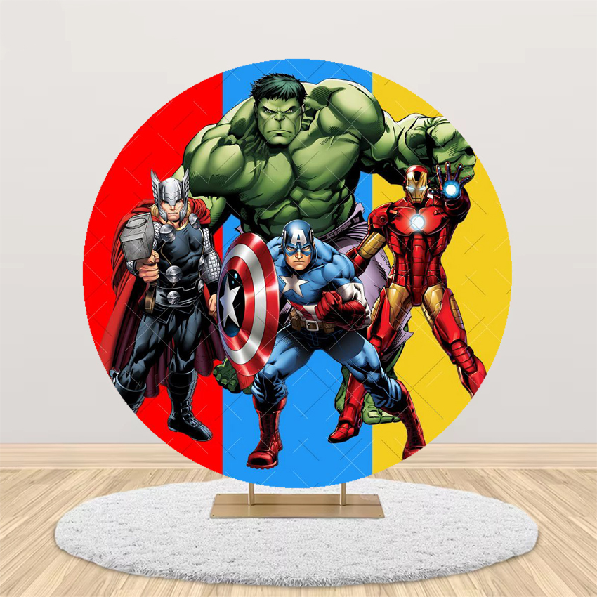 Avengers Theme Round Backdrop  - огляд і ціна Photography Sport