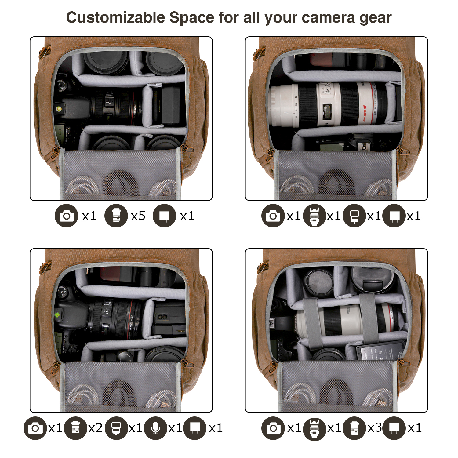 BAGSMART Camera Bag DSLR Photo - огляд і ціна Camera Bag Waterproof