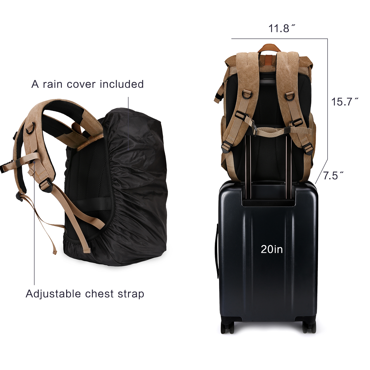 BAGSMART Camera Bag DSLR Photo - огляд і ціна Camera Bag Waterproof