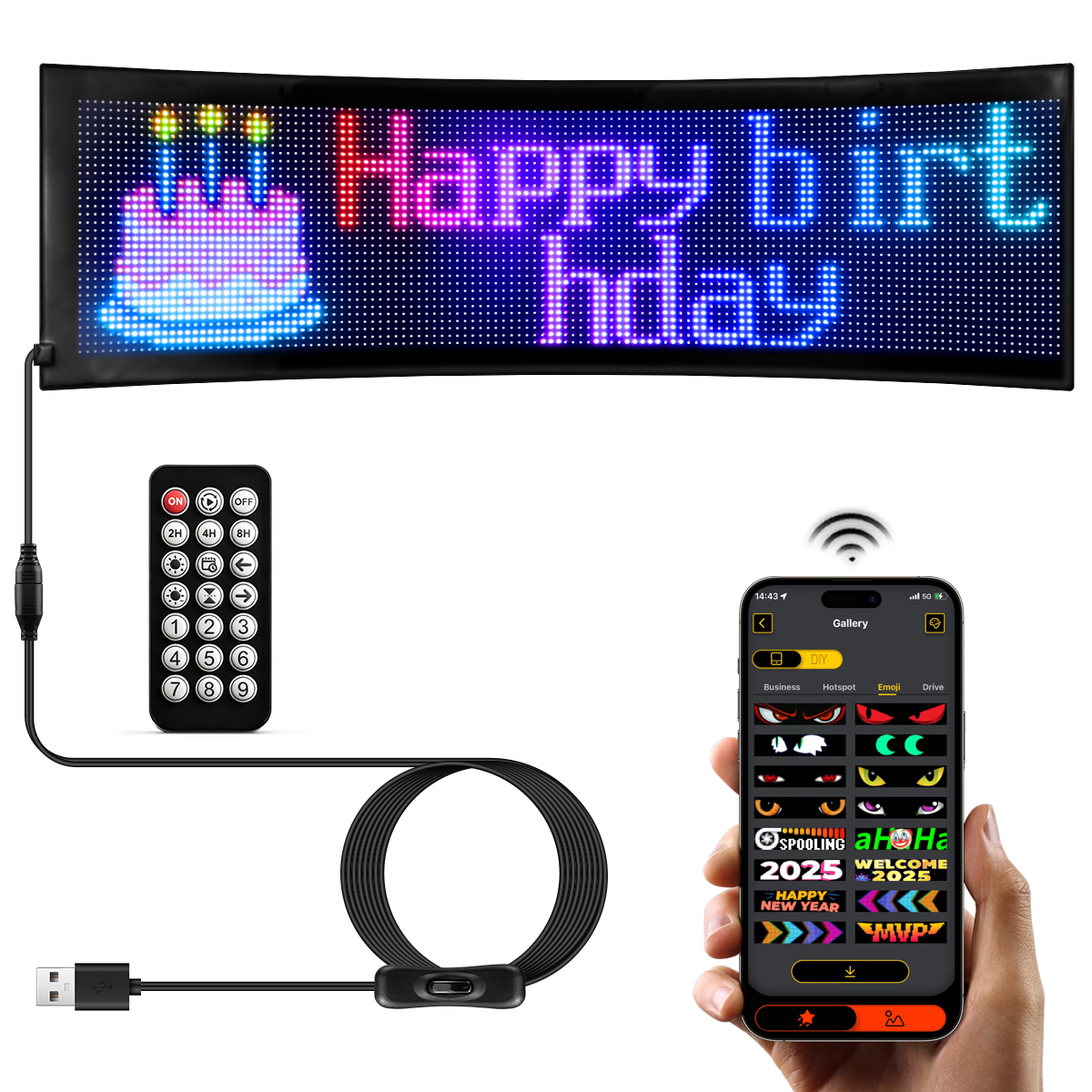 LED Car Sign Flexible LED Matr - огляд і ціна Video Led Light Panel