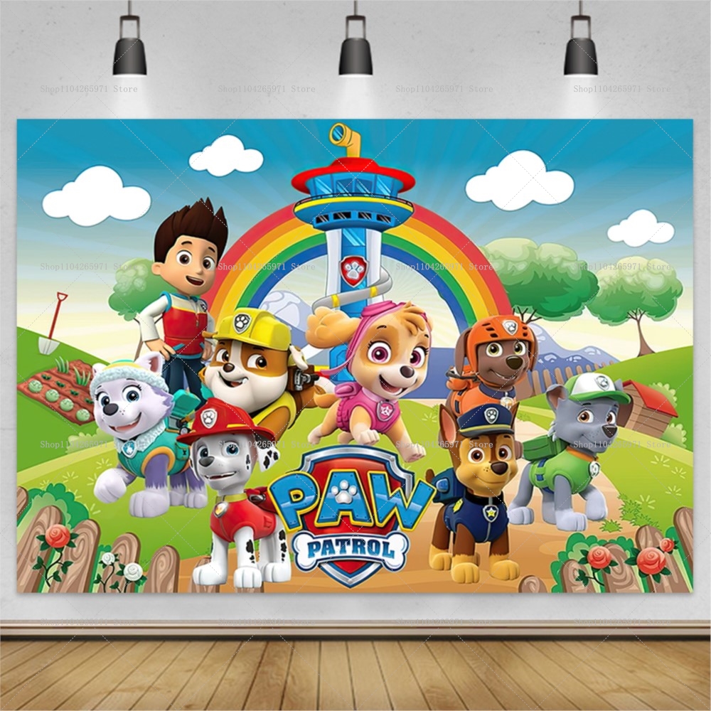 Paw Patrol Backdrop Party Deco - огляд і ціна Photography Sport
