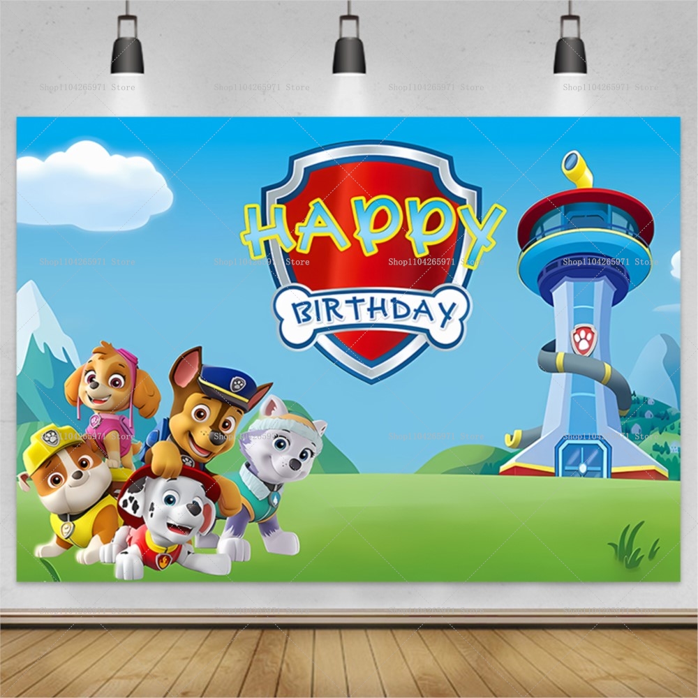 Paw Patrol Backdrop Party Deco - огляд і ціна Photography Sport