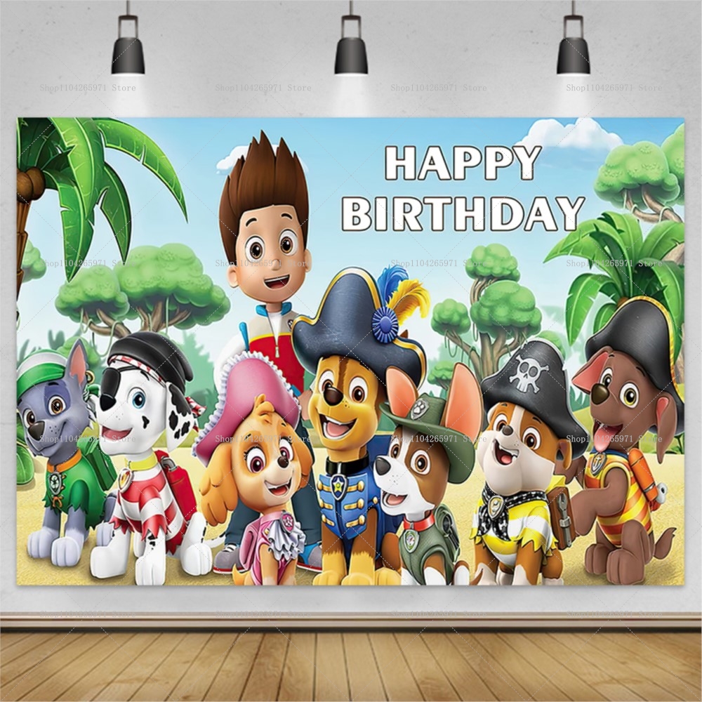 Paw Patrol Backdrop Party Deco - огляд і ціна Photography Sport