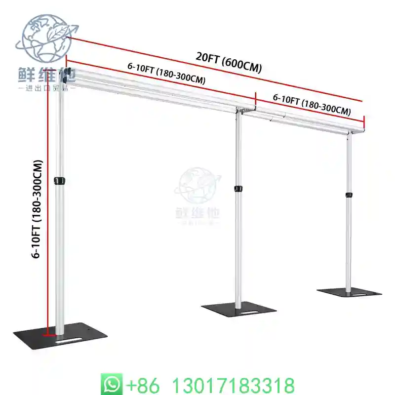 10ftx10ft Adjustable Metal Bac - огляд і ціна Backdrop Stand Kit